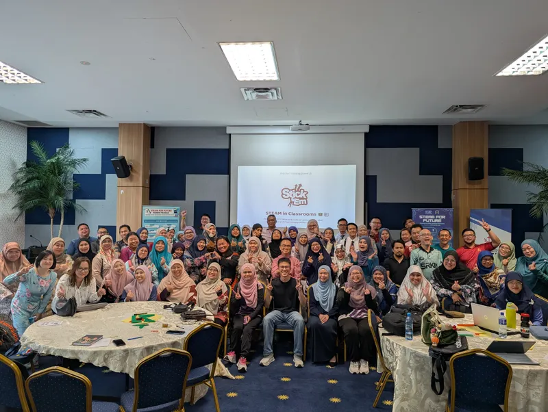 Brunei’s STEAM in Classrooms teacher cohort in a conference hall