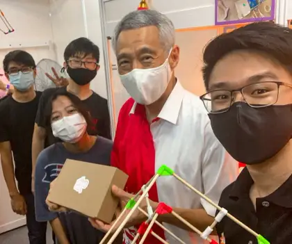 A selfie with PM Lee Hsien Loong