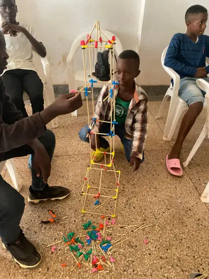 Building a tower in Uganda