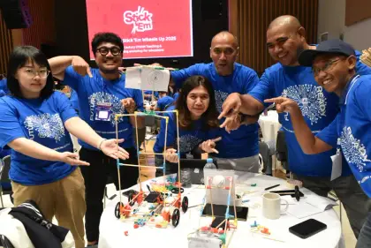 Teachers with their tall build