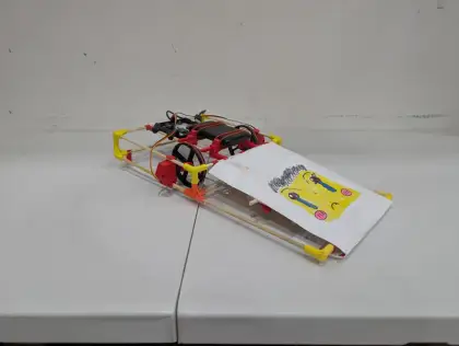 The cartoon face cart, turned to show more