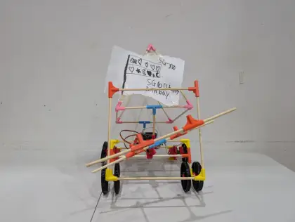 The flag cart with its pirate sign upright