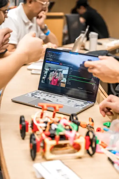 The Hand Drive Car app at AI Engineer Singapore