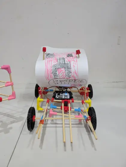 The scroll cart, full length