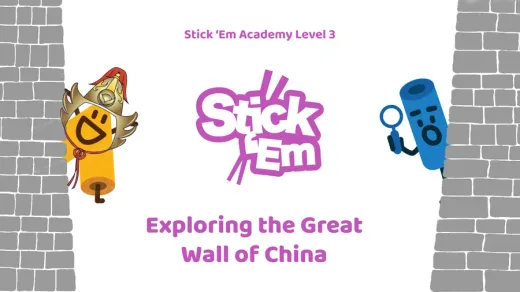 Stick ’Em Academy lesson cover: Exploring the Great Wall of China