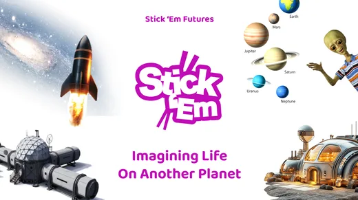 Stick ’Em Academy lesson cover: Imagining Life on Another Planet